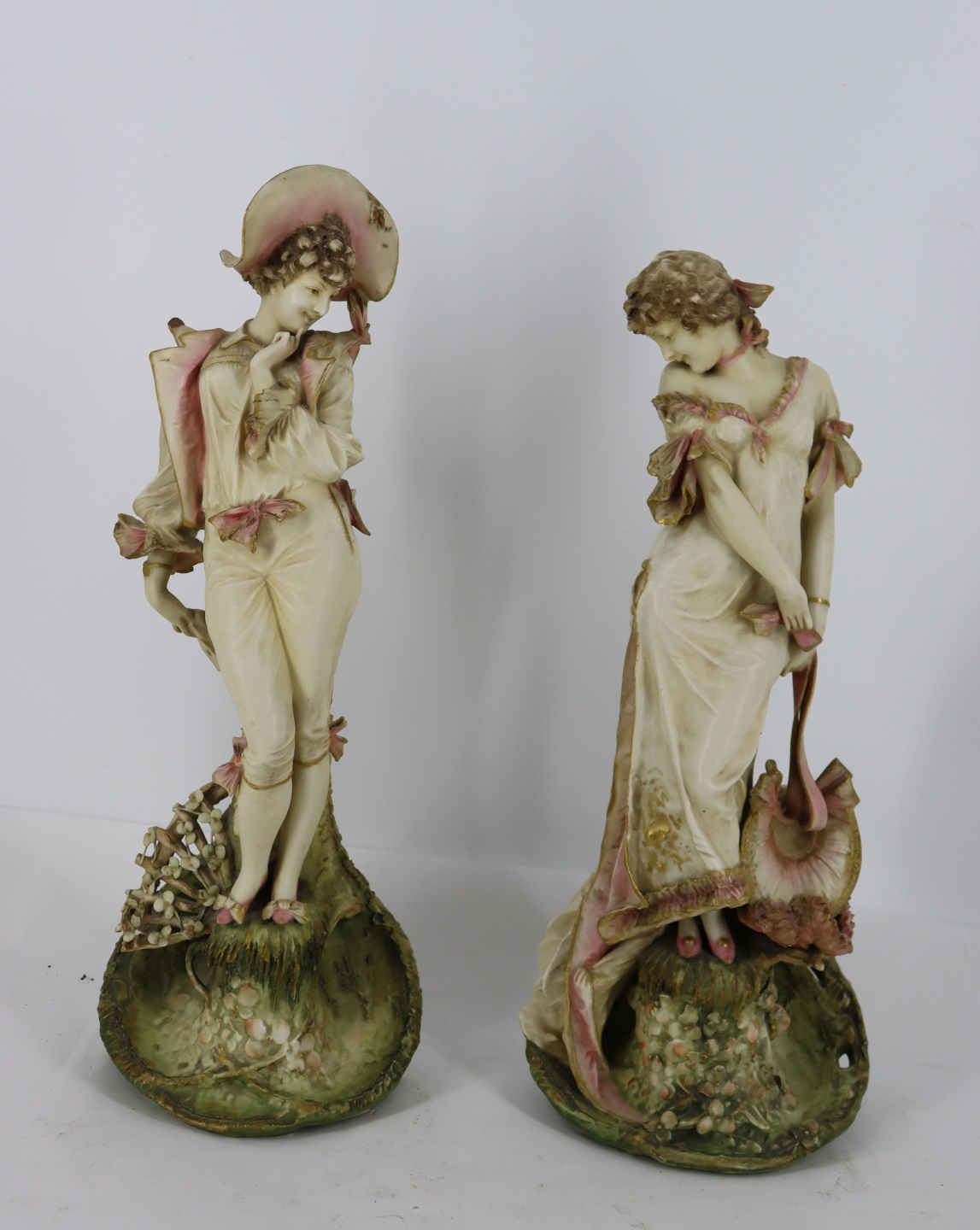 Appraisal: TEPLITZ AUSTRIAN PORCELAIN FIGURES From a Long Island NY estate