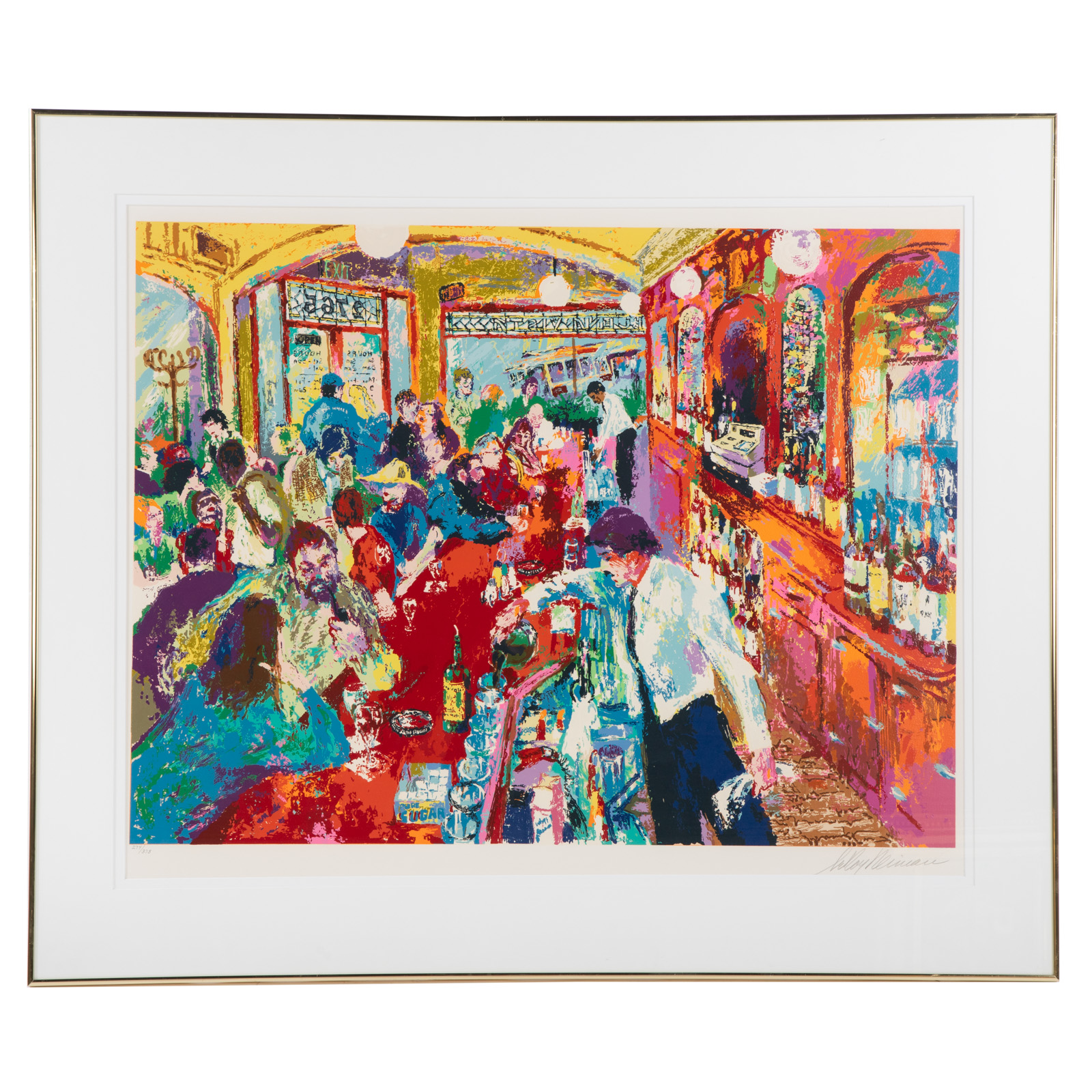 Appraisal: LEROY NEIMAN BUENA VISTA BAR SCREENPRINT American - Color screenprint