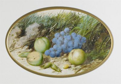 Appraisal: William Cruickshank - Still lifes of fruit on a sandy