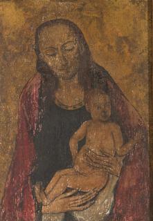 Appraisal: OLD MASTER Madonna and Child OLD MASTER MADONNA AND CHILDoil