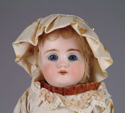 Appraisal: KESTNER DOLL Open mouthed shoulder head Kestner on a gusseted