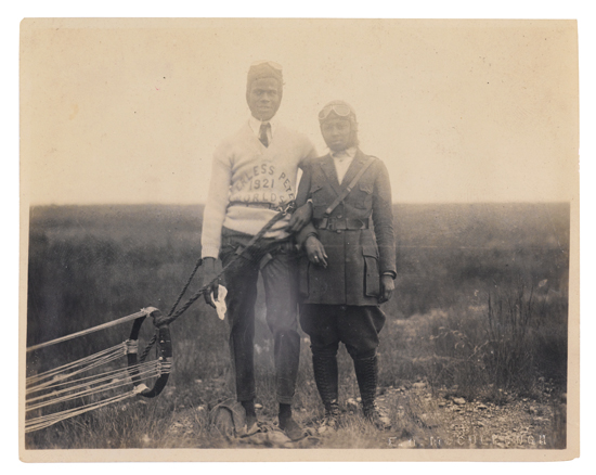 Appraisal: AVIATION COLEMAN BESSIE Photograph of Bessie Coleman African-American pioneer pilot