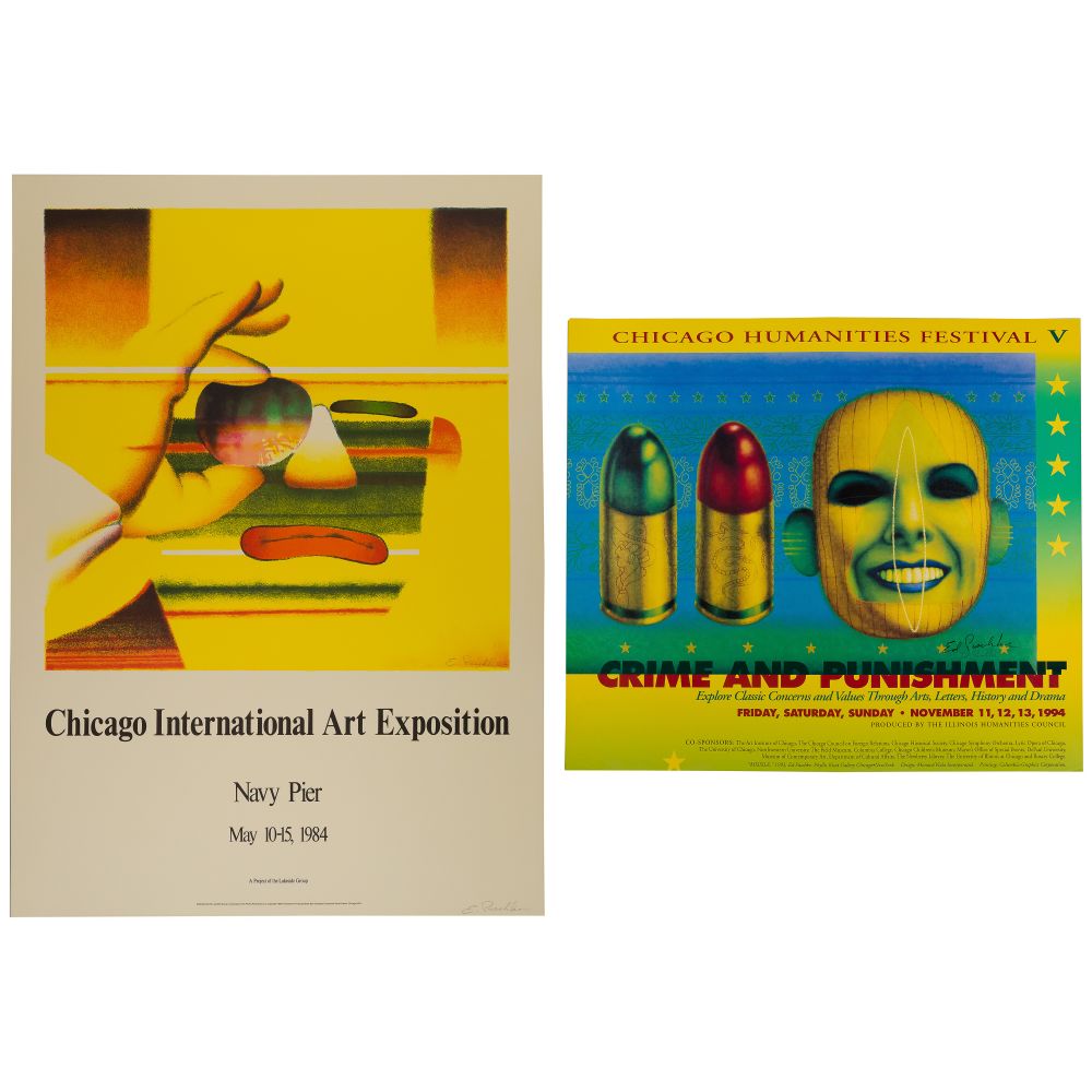 Appraisal: ED PASCHKE AMERICAN - SIGNED POSTERS items including Chicago International