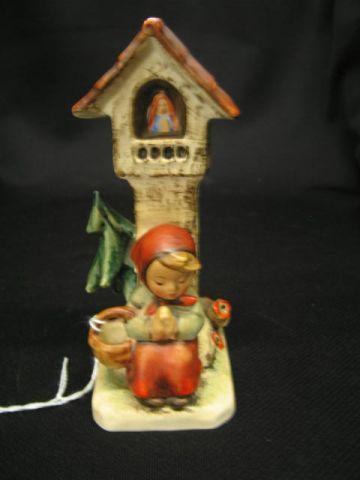 Appraisal: Hummel Figurine Worship crown full bee mark early model some