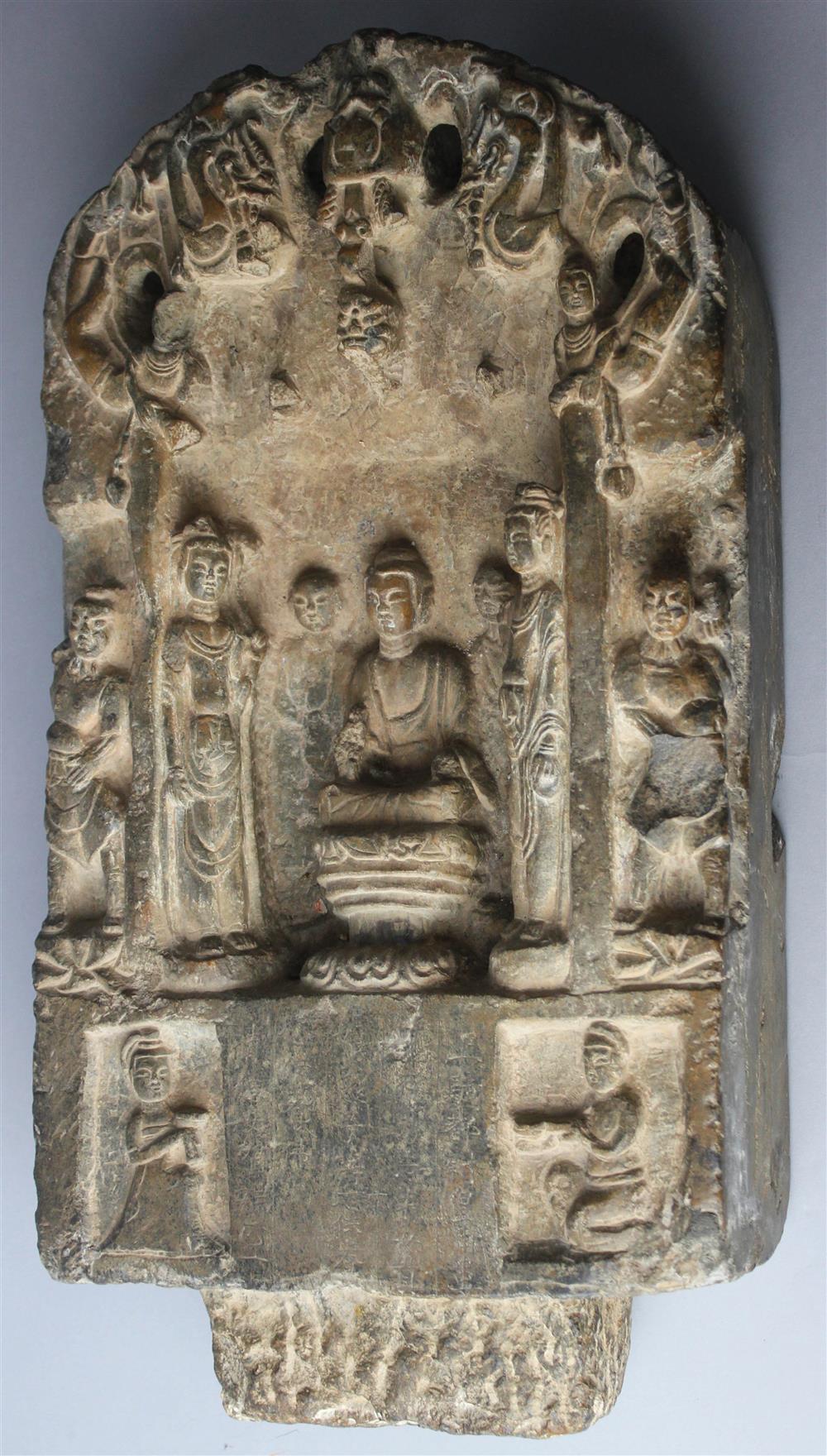 Appraisal: CHINESE BUDDHIST STELE NORTHERN WEI - THROUGH TANG DYNASTY carved