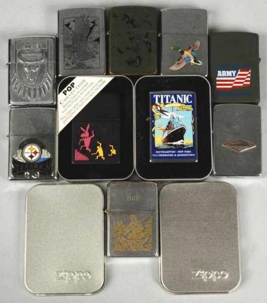 Appraisal: Lot of Zippo Lighters Condition Excellent Size Each - T