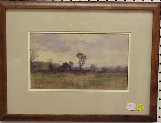 Appraisal: Charles Partridge Adams American - watercolor on paper landscape with