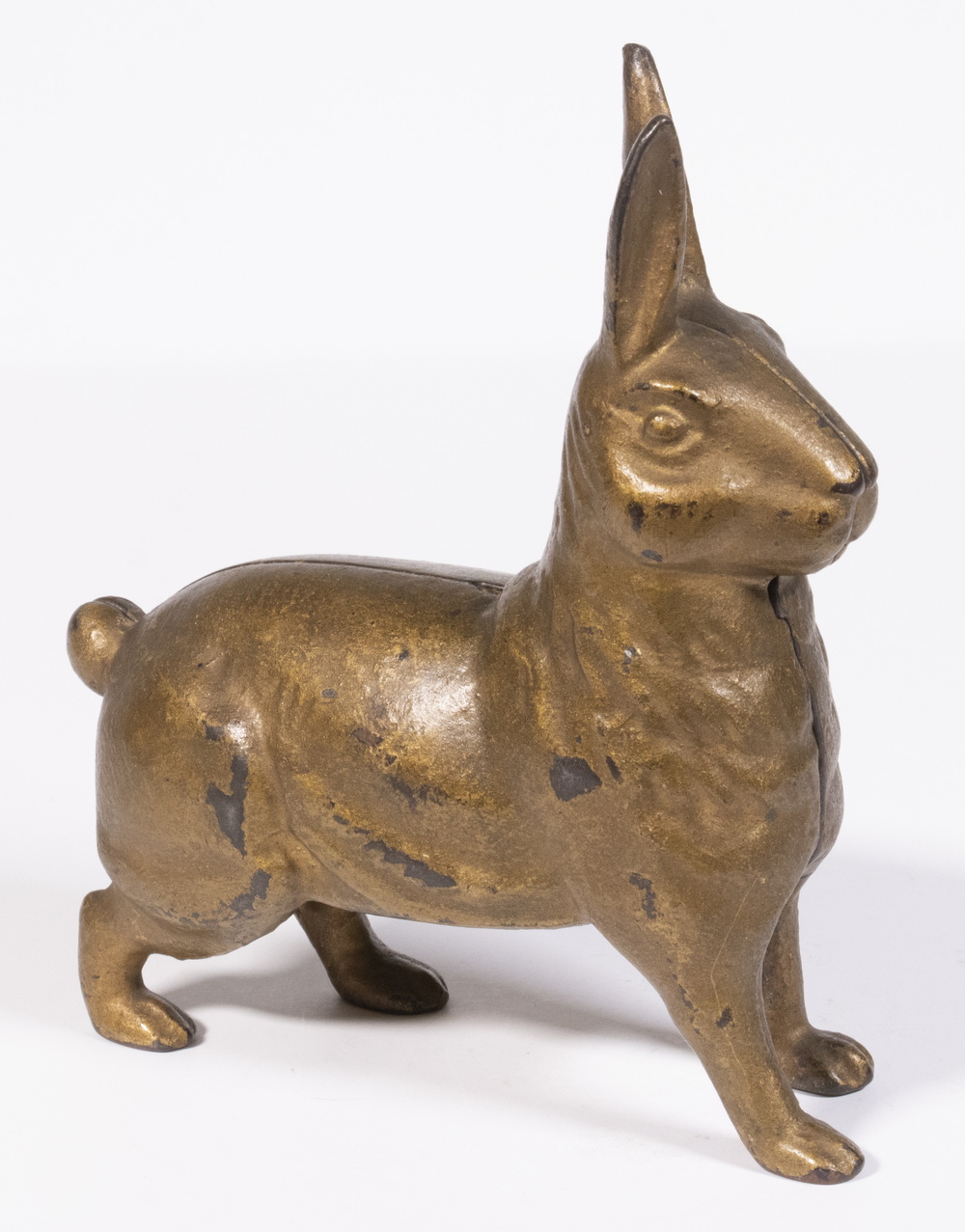 Appraisal: A C WILLIAMS STANDING RABBIT STILL BANK Early th c