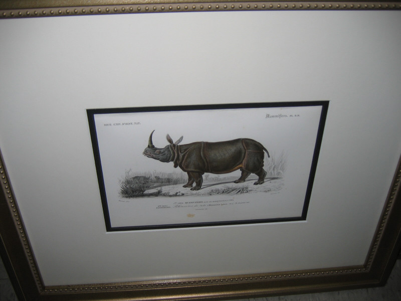 Appraisal: SIX COLOR LITHOGRAPHS OF AFRICAN ANIMALS By Lecepede circa Paris