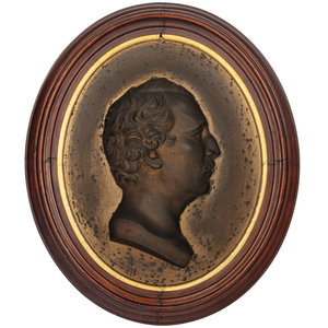 Appraisal: A Bronze Plaque of Prince Albert th Century signed R