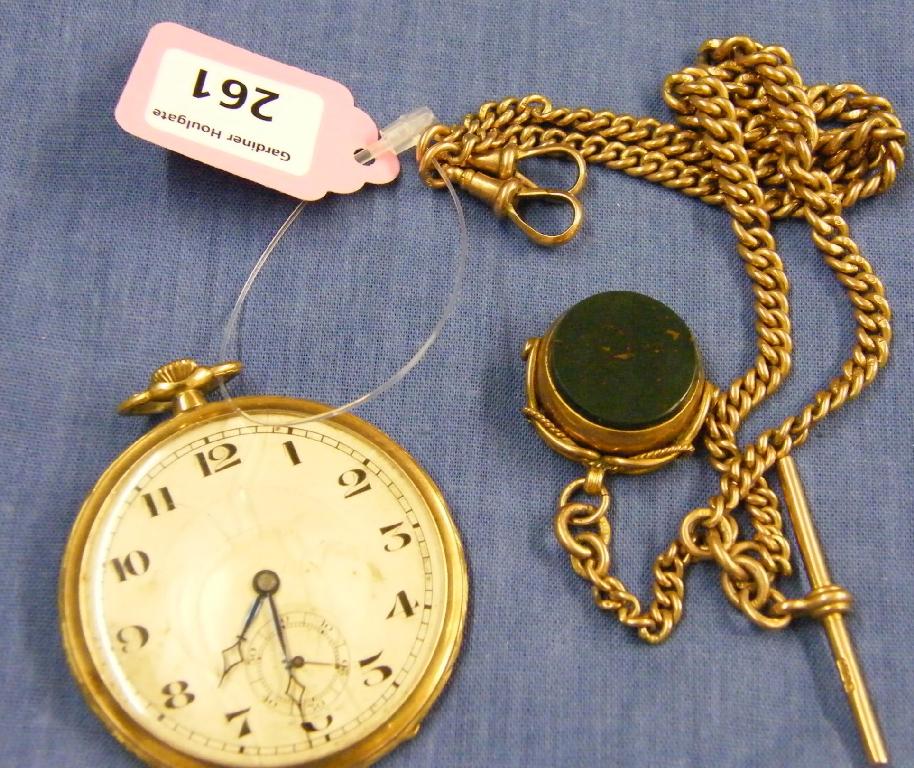 Appraisal: Swiss ct lever dress gentleman's pocket watch the jewel movement