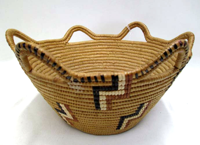 Appraisal: COWLITZ KLICKITAT INDIAN BASKET having six carrying loops on rim