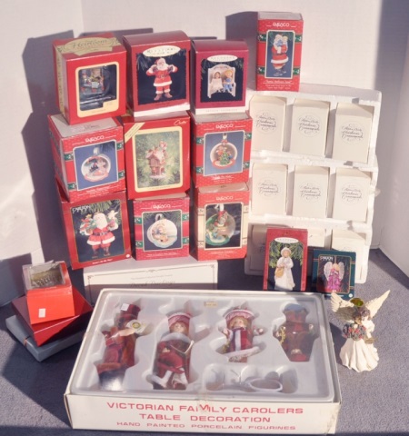 Appraisal: Bx Christmas CollectiblesIncluding ornaments by Enesco Union Metal Bing Grondahl