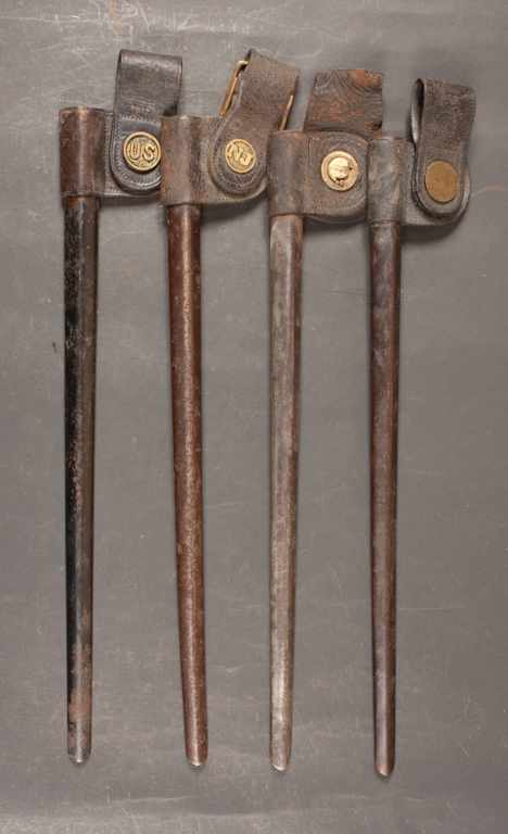 Appraisal: Four scabbards one U S pattern one possibly pattern with