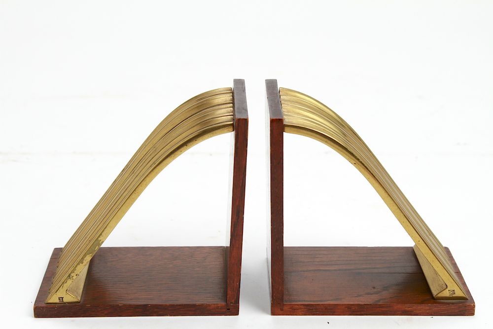 Appraisal: Joseph Hoffmann Wiener Werkstatte Bookends Pr Pair of Joseph Hoffmann