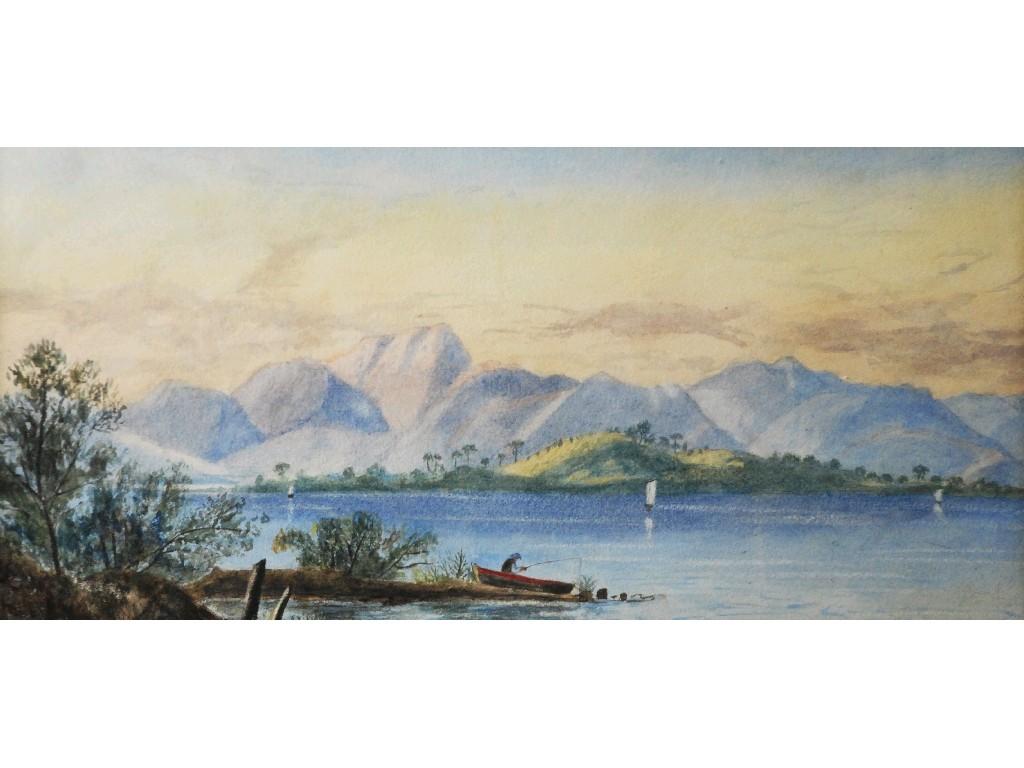 Appraisal: PAIR OF EARLY TWENTIETH CENTURY WATERCOLOUR DRAWINGSEastern lakeland landscapes with