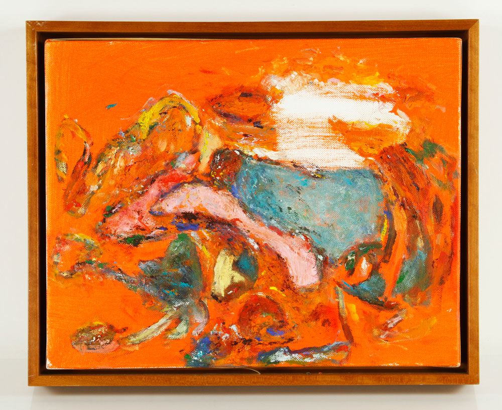 Appraisal: - Chaet Orange Abstract O C Bernard Chaet American -