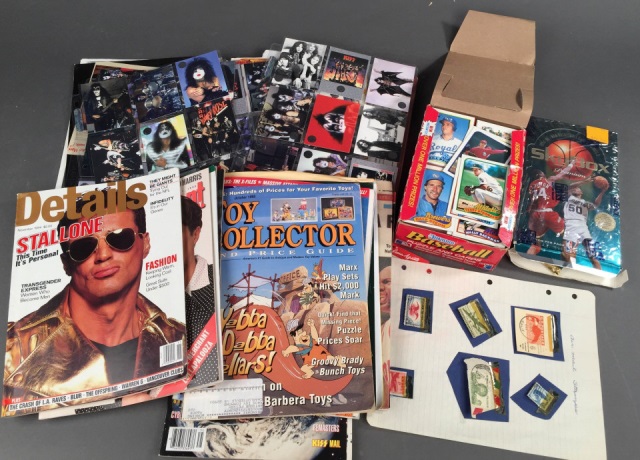 Appraisal: Donruss MLB Skybox NBA Trading Cards Also includes toy cars