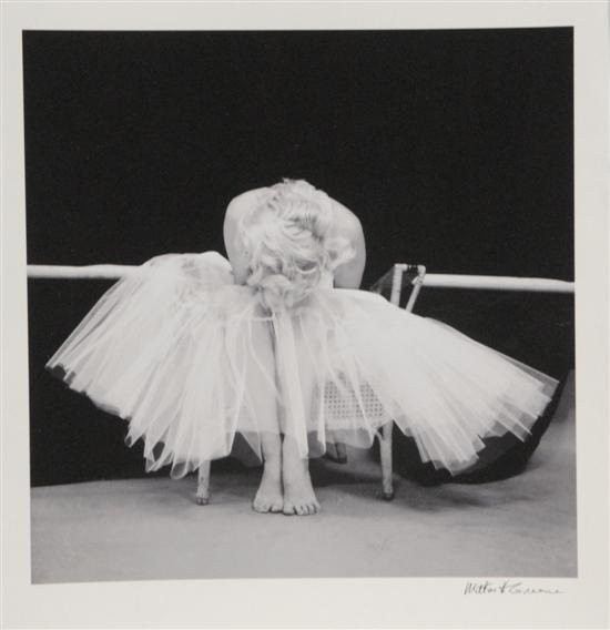 Appraisal: MILTON GREENE MARILYN MONROE BALLERINA PHOTOGRAPH Black and white print