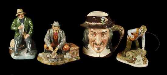 Appraisal: A Royal Doulton character jug 'Izaak Walton' D two other