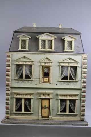 Appraisal: CHRISTIAN HACKER DOLL HOUSE Germany c wooden three story house