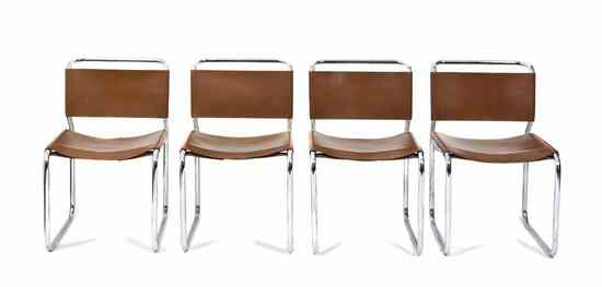 Appraisal: A Set of Four Modern Armchairs after Mart Stam Dutch