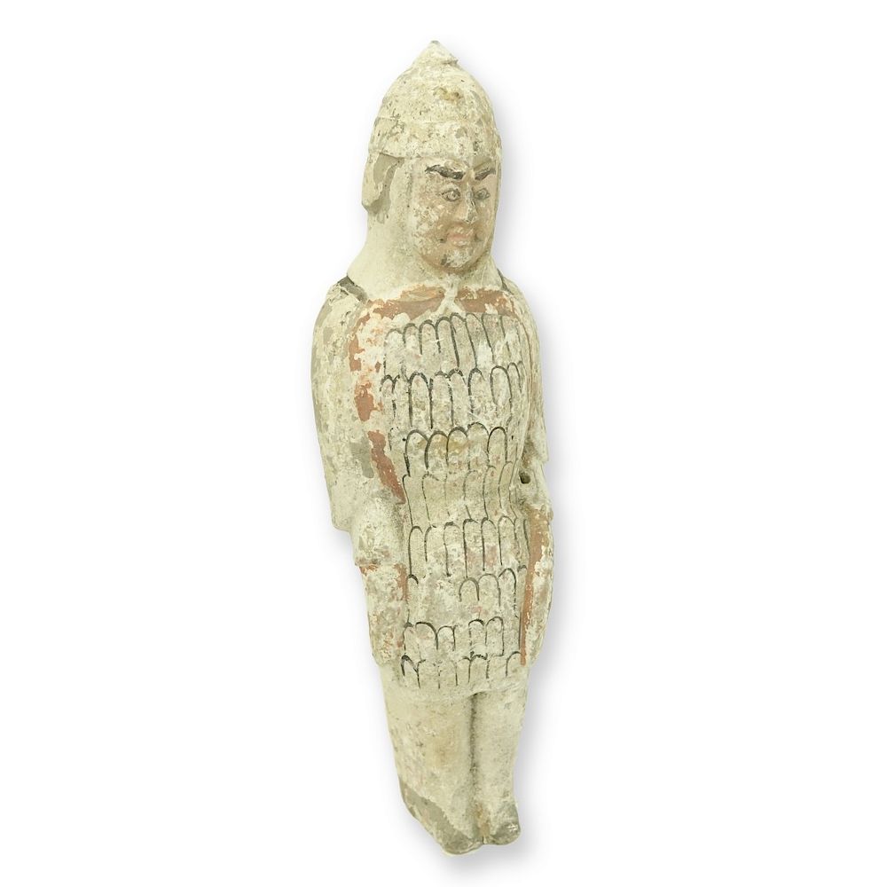 Appraisal: Chinese Northern Qi - AD Pottery Figure Chinese Northern Qi