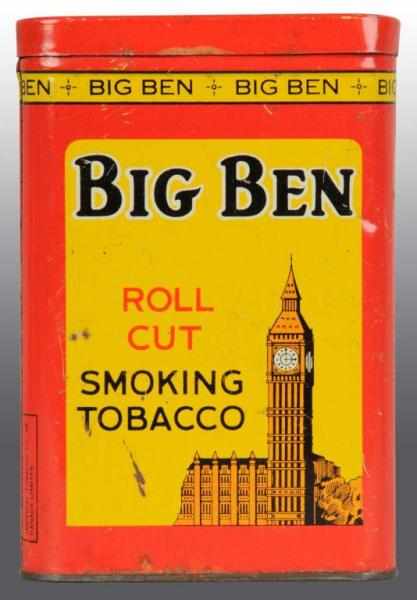 Appraisal: Big Ben Clock Vertical Tobacco Pocket Tin Description Manufactured by