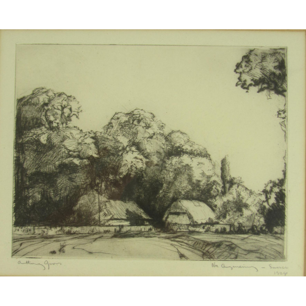 Appraisal: Gross Anthony Sussex etching signed in pencil to plate margin