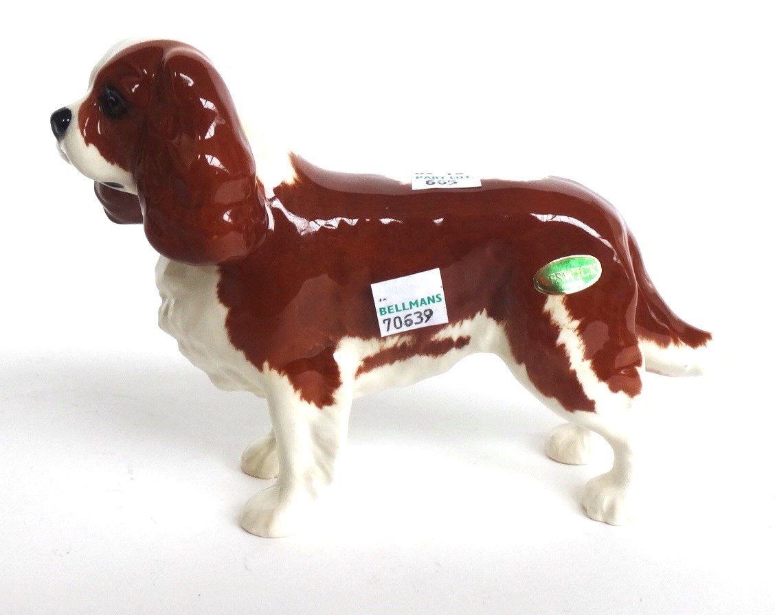 Appraisal: Five Beswick dogs an alsatian 'Ch Ulrica of Brittas' No