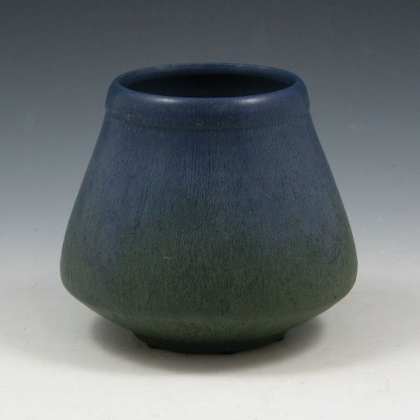 Appraisal: Ephraim experimental vase from with matte blue over green glaze