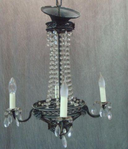 Appraisal: Metal Beaded Balloon Form Chandelier Dimensions x