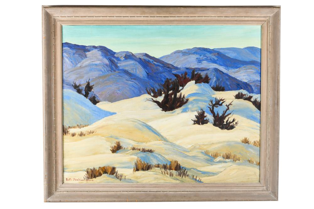 Appraisal: RUTH YOUNGLOVE MOUNTAIN LANDSCAPE PAINTING DEATH VALLEY DUNES oil on