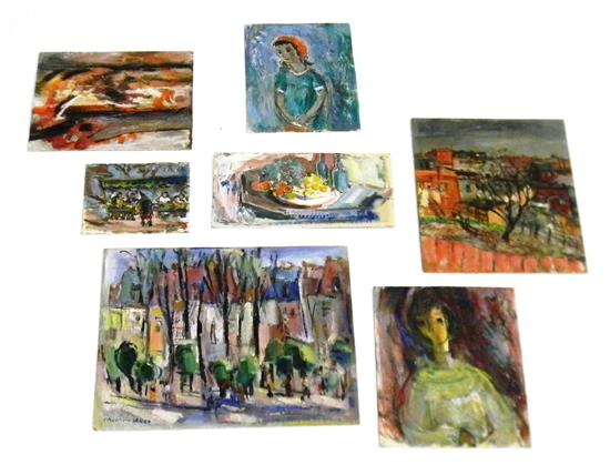 Appraisal: Marion Huse American - seven small unframed works on board