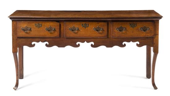 Appraisal: Sale Lot An English Oak Sideboard th century formerly the