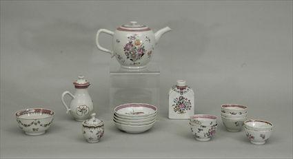 Appraisal: Assembled Chinese Export Famille Rose Part Tea Service