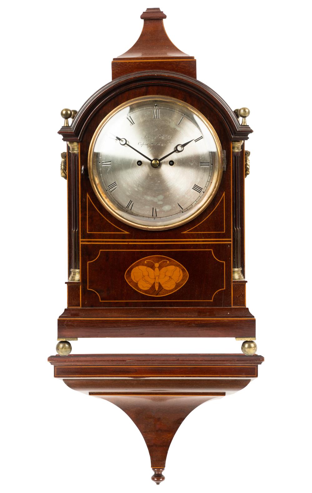 Appraisal: MAPPIN WEBB MAHOGANY BRACKET CLOCKsigned to dial Mappin Webb Oxford