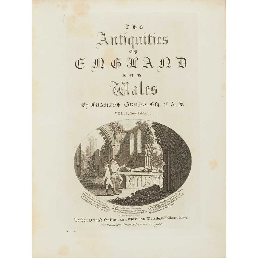 Appraisal: GROSE FRANCIS COLLECTED WORKS ON ANTIQUITIES London Hooper Wigstead many