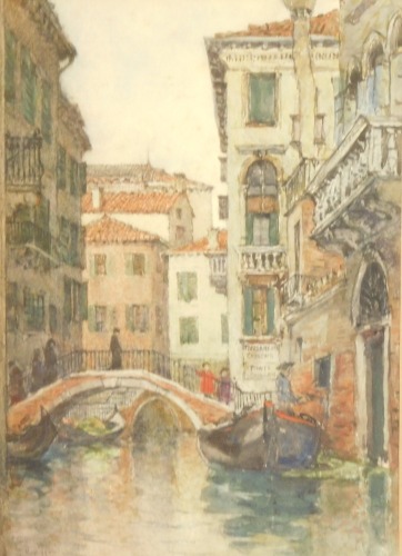 Appraisal: Colonel Robert Goff thC School A canal in Venice number