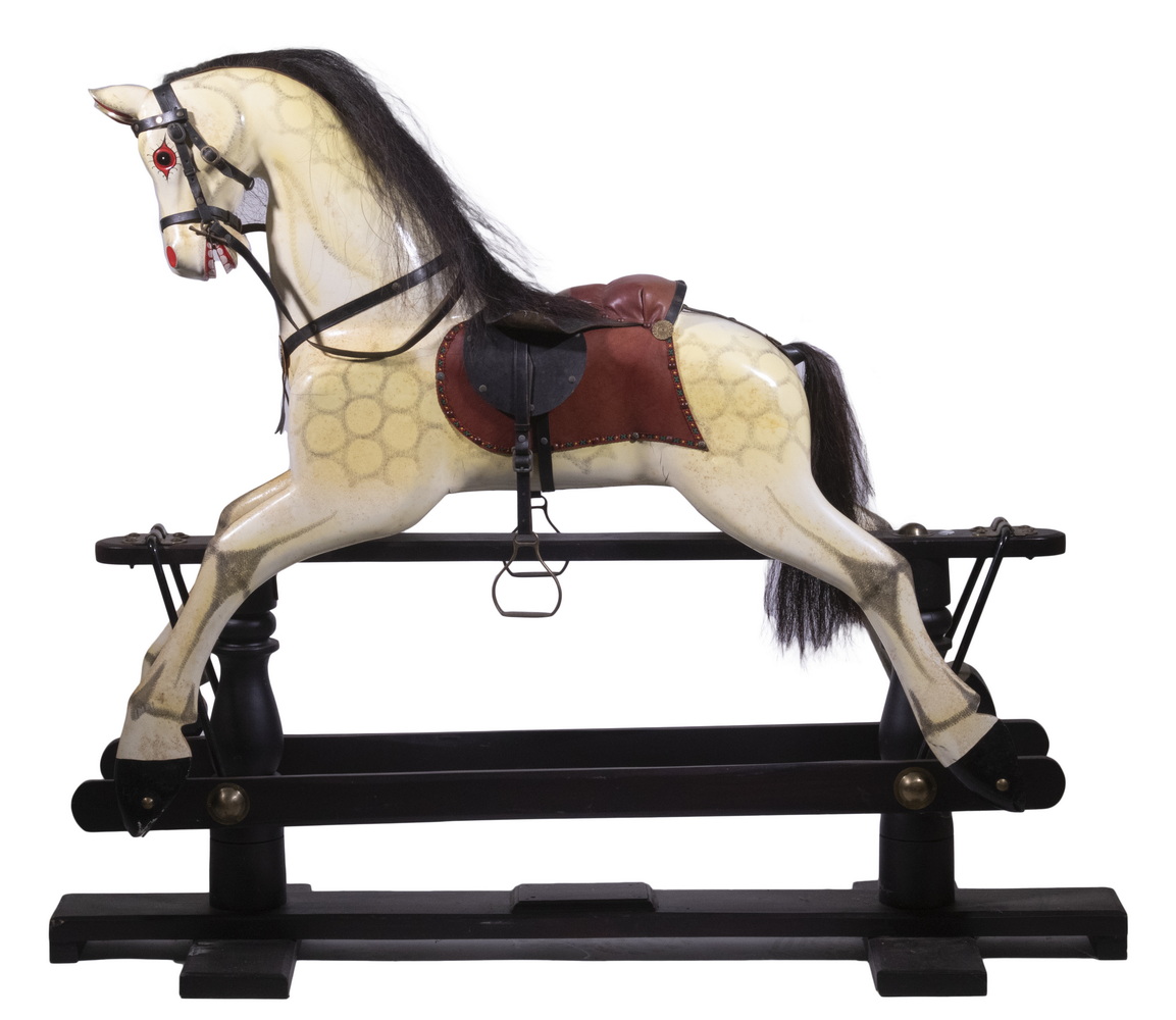 Appraisal: ROCKING HORSE GLIDER Finely Crafted Child's Prancing Horse made with