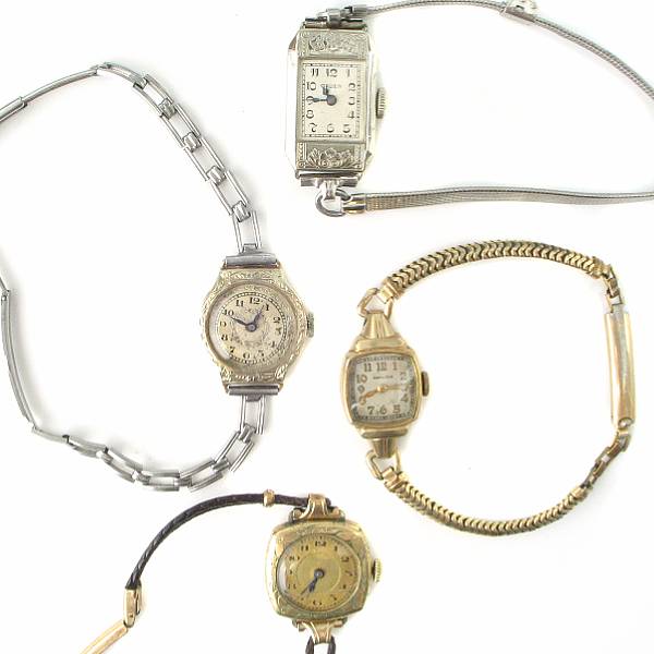 Appraisal: A collection of four metal watches