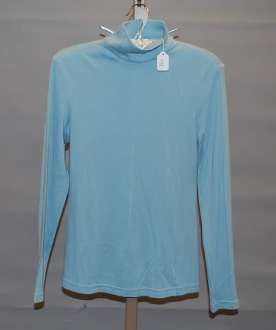 Appraisal: CHADO blue cashmere long sleeve mock turtleneck including zipper with