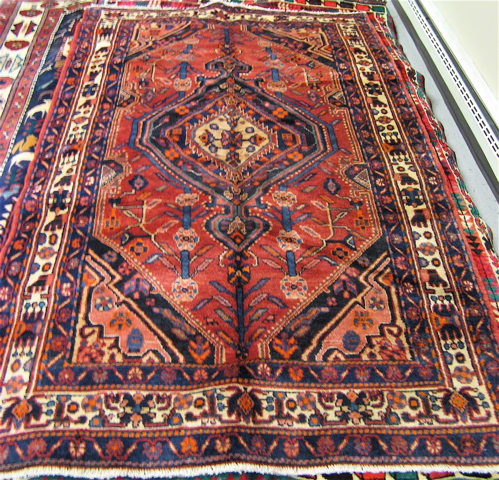 Appraisal: PERSIAN HAMADAN AREA RUG ' x '