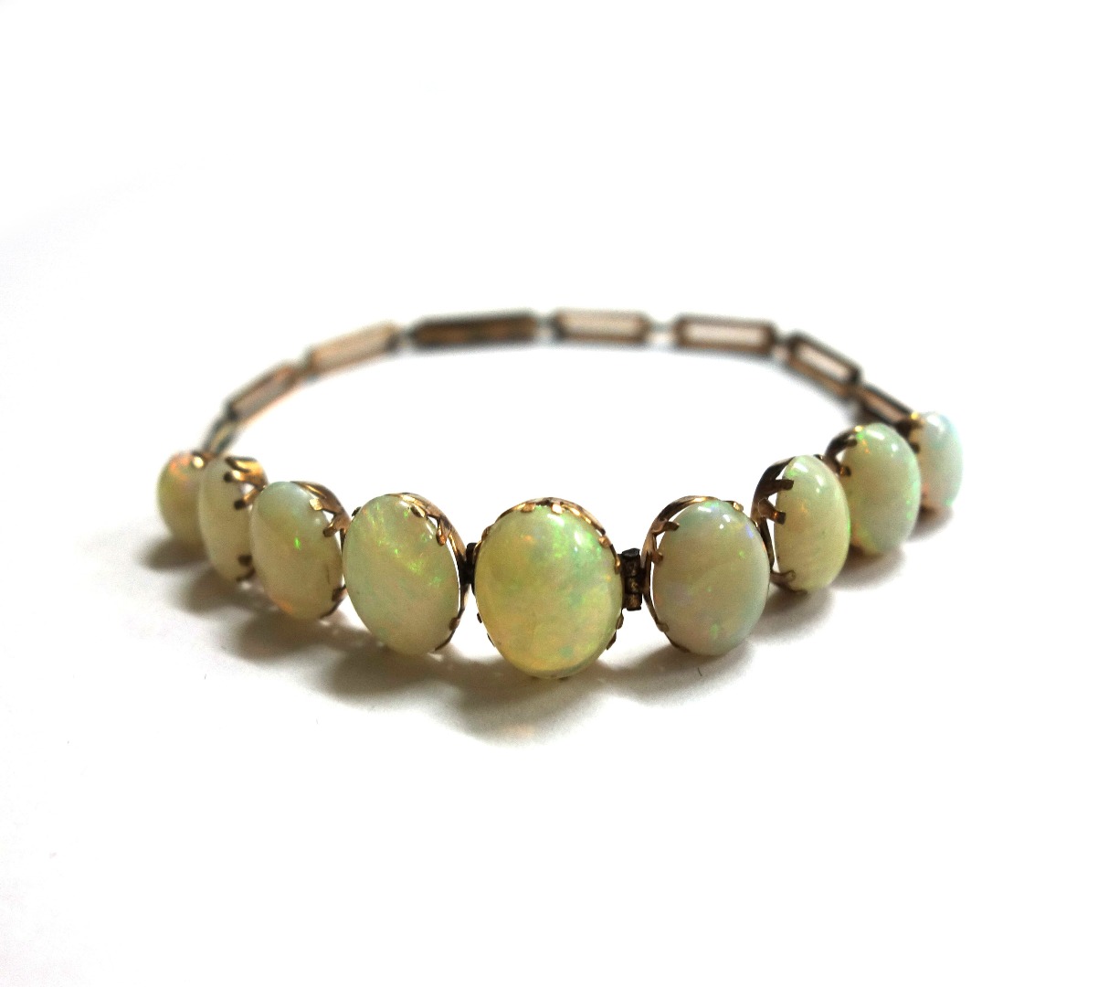 Appraisal: An early th century gold and opal bracelet designed as