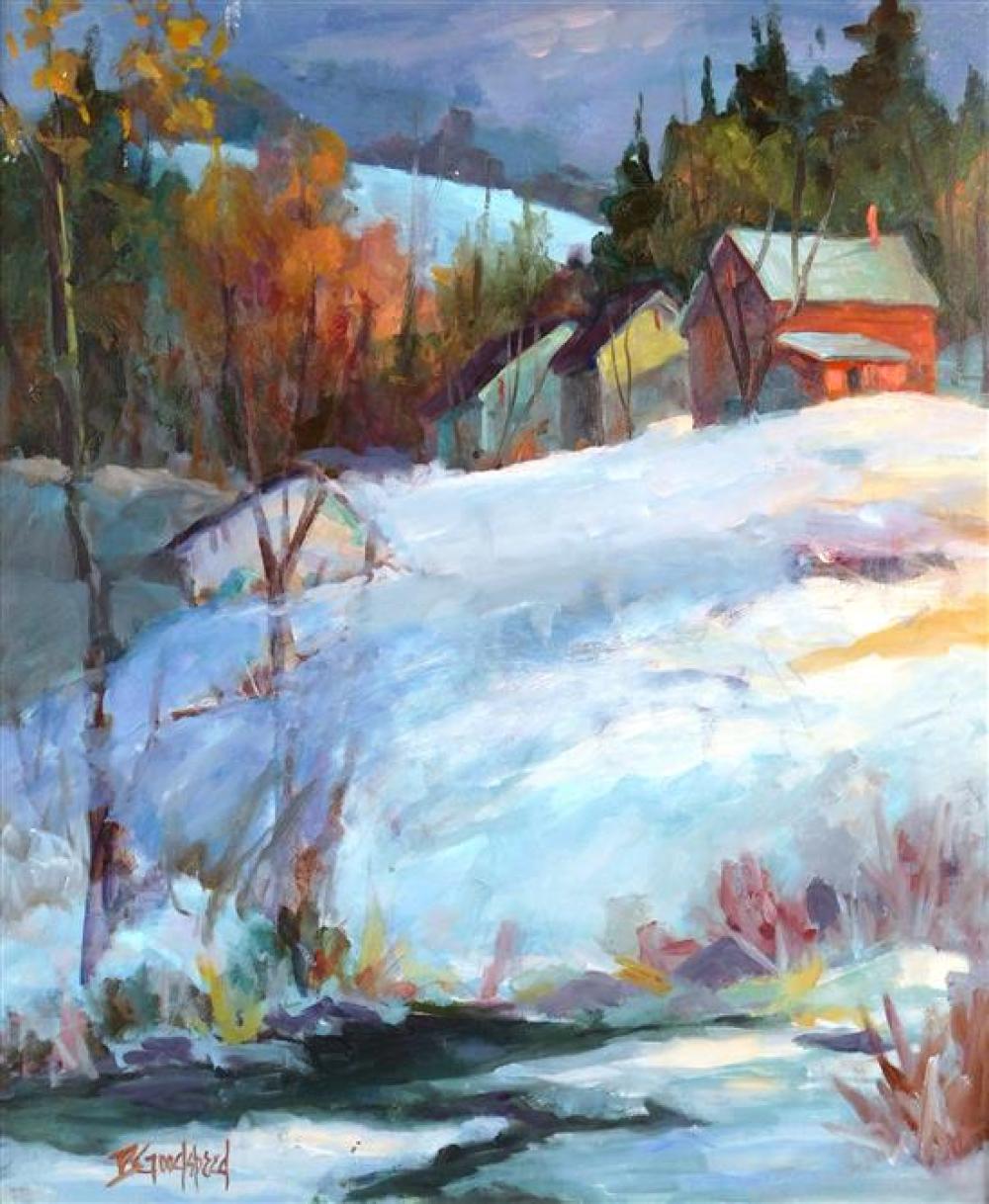 Appraisal: Barbara Goodspeed Connecticut - oil on canvas Partly Sunny depicts