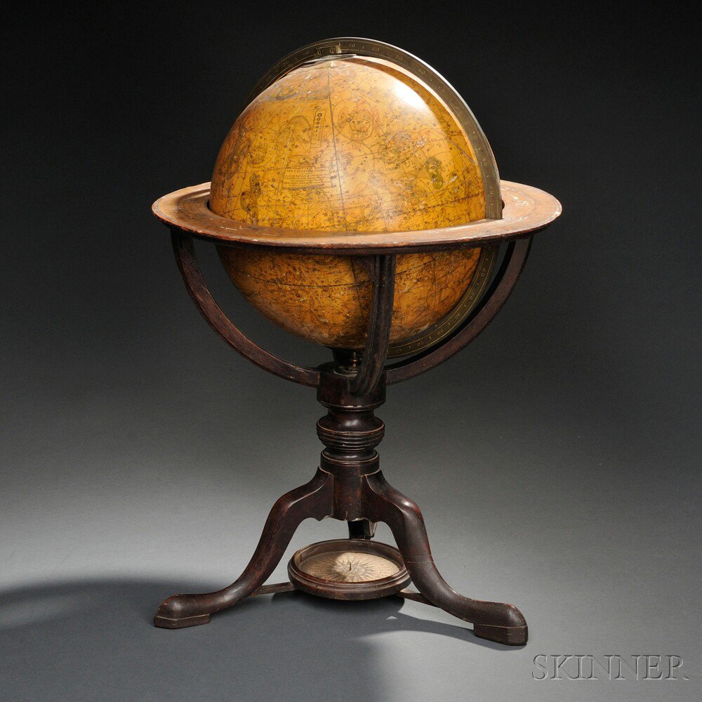 Appraisal: Cary -inch Celestial Globe c with twelve printed gores cartouche