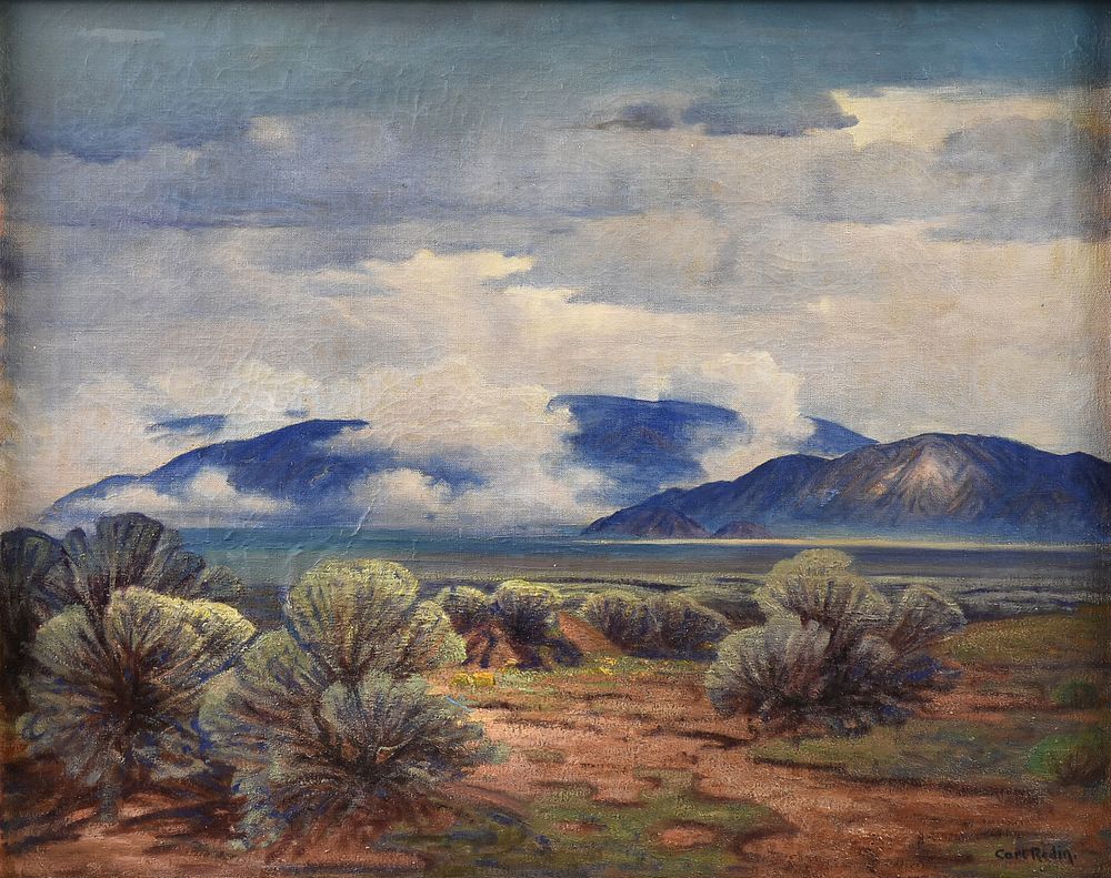 Appraisal: CARL REDIN American - A PAINTING Storm on Sandias CARL