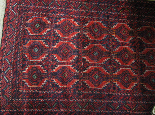 Appraisal: TWO PERSIAN AREA RUGS ' x ' Hamadan overall floral