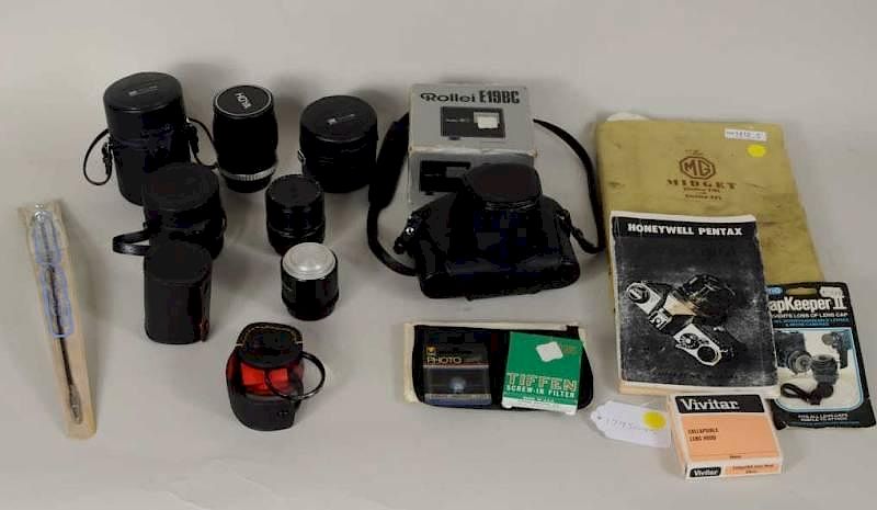 Appraisal: Camera Group Pentax MG Workshop Manual Honeywell Pentax Spotmatic camera