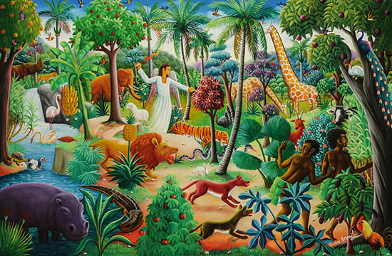 Appraisal: Andr Normil Haitian b Expulsion from the Garden of Eden